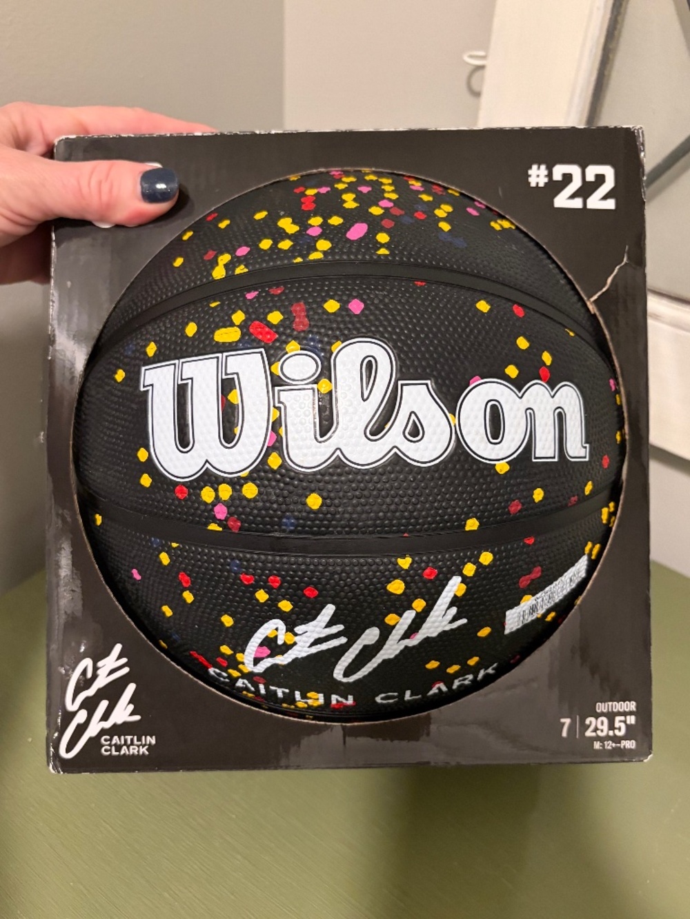 Wilson Caitlin Clark Journey Series Basketball "Every Point" size 7 NWT NIB #22